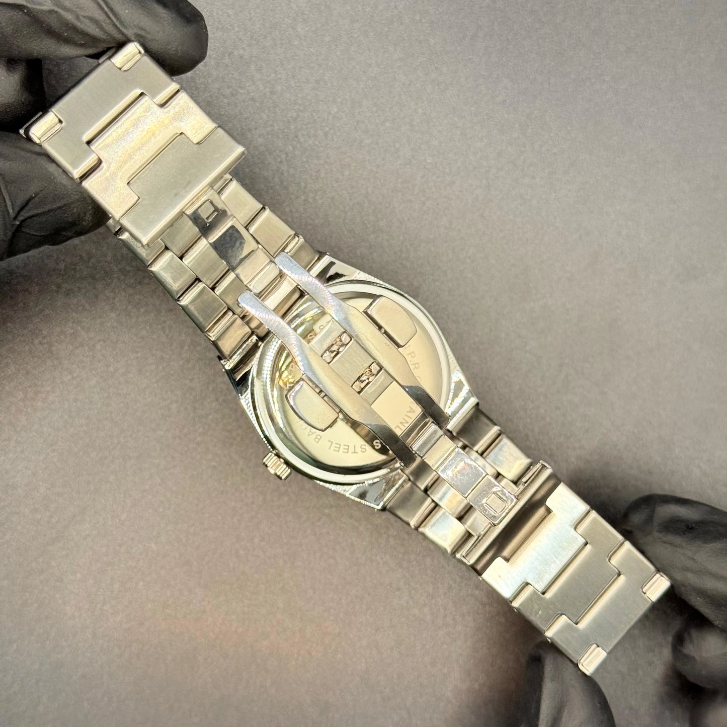 Tissot PRX Black Dial & Silver Chain
