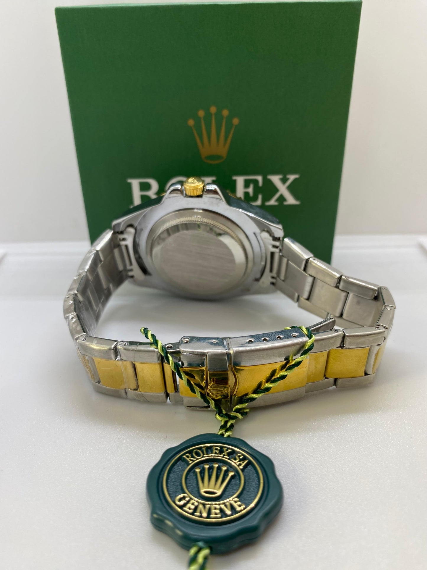 Rolex Submariner Two Tone Green Bezel