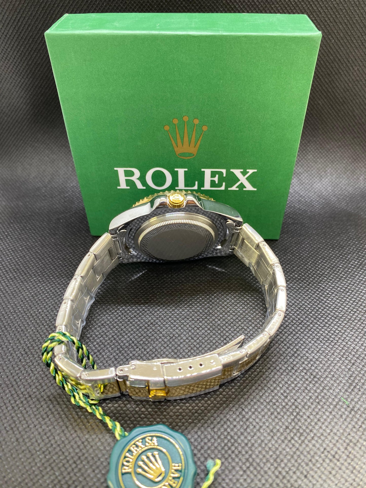 Rolex Submariner Two Tone Black Bezel
