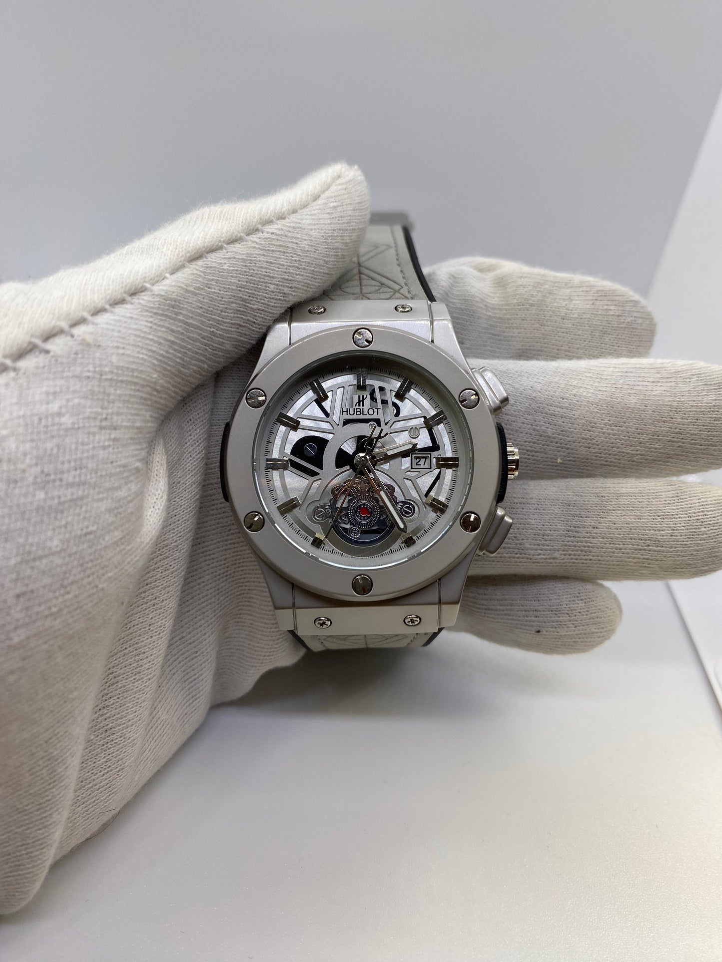 Hublot Chronometer Gray Black Dial Straps with Date