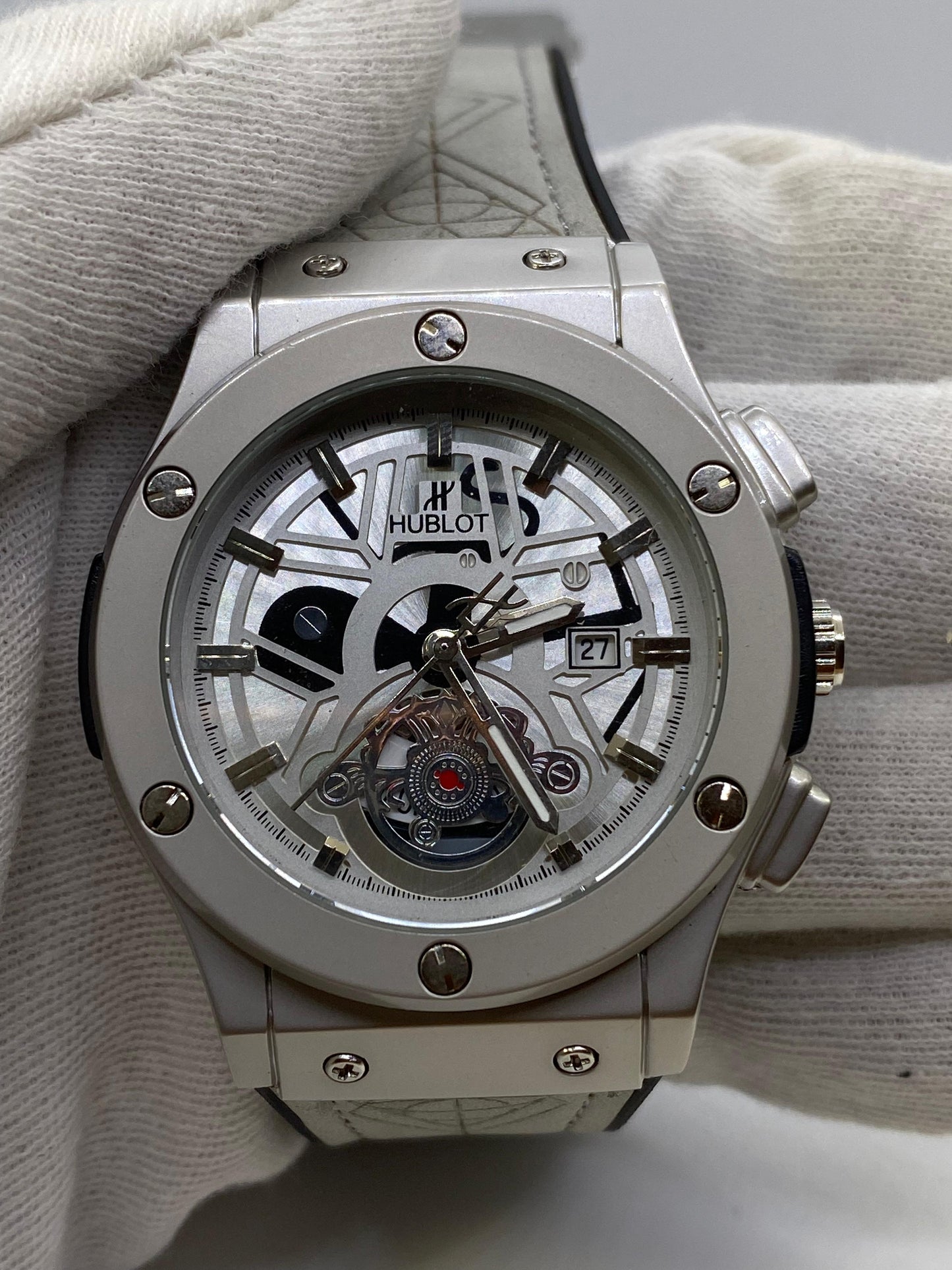 Hublot Chronometer Gray Black Dial Straps with Date