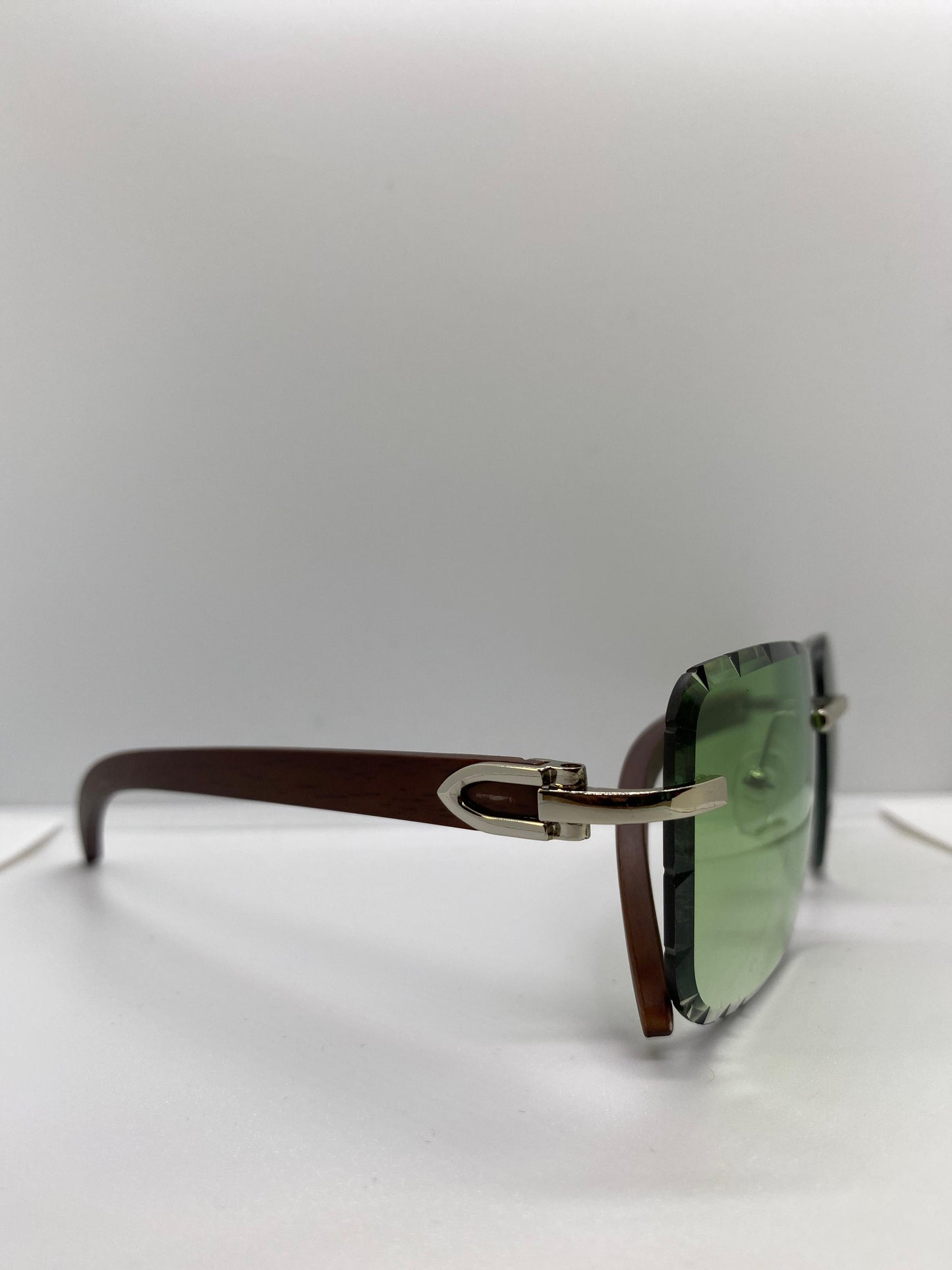 Cartier Horn Pine Green Gradien Lenses