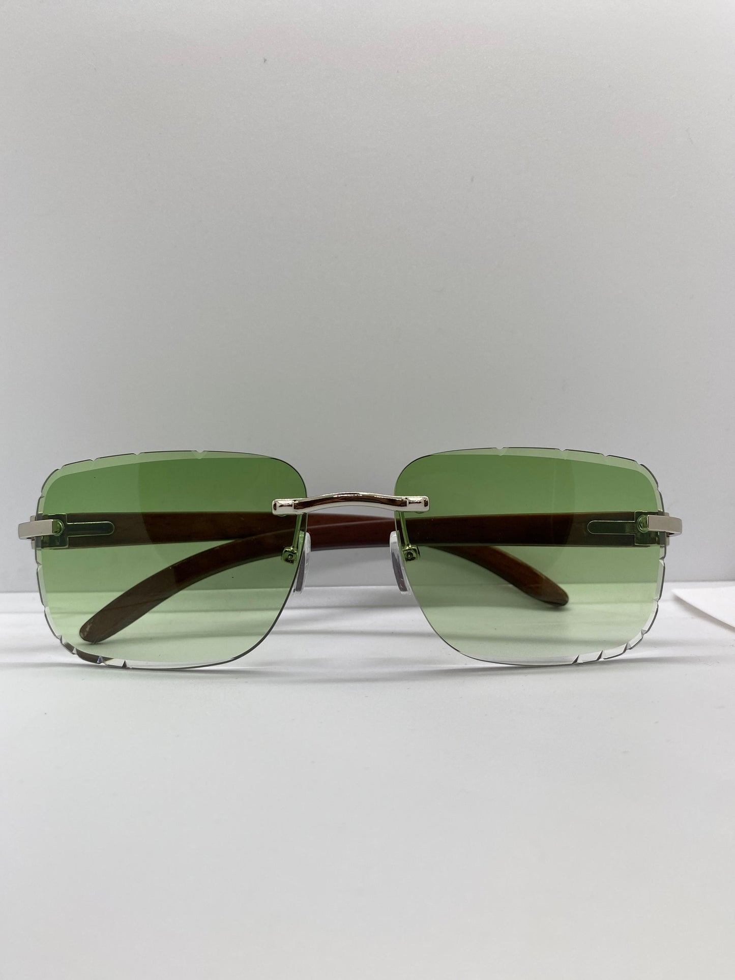 Cartier Horn Pine Green Gradien Lenses