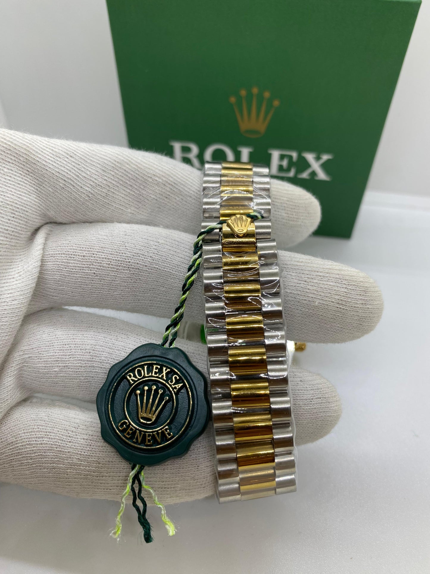 Rolex Oyster Perpetual TruTone Turquoise Date & Dial