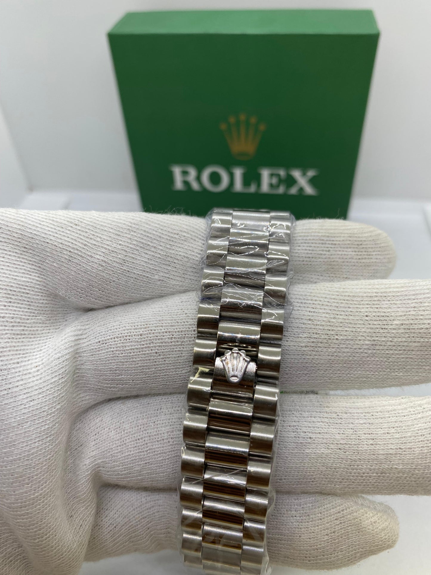 Rolex Oyster Perpetual Silver Blue Date