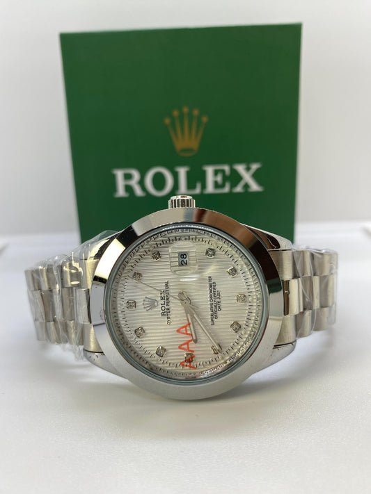 Rolex Oyster Perpetual Silver white Dial & Date