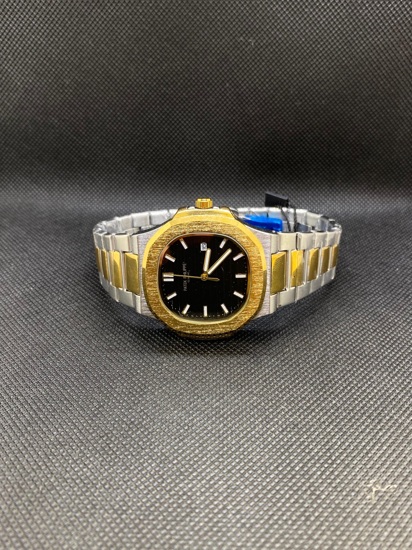 Patek Philippe Geneve Two Tone Black Dial or Date