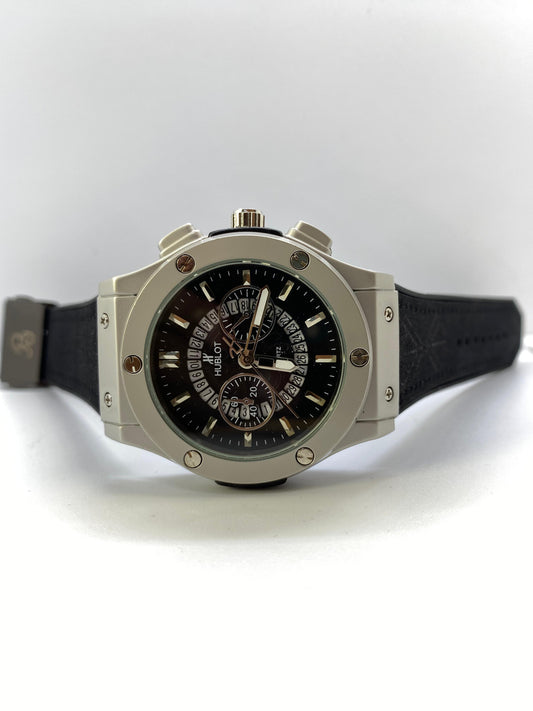 Hublot Chronometer Black Dial Straps with Date