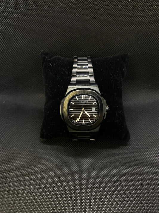 Patek Philippe Geneve Classic Matte Black With White Tone